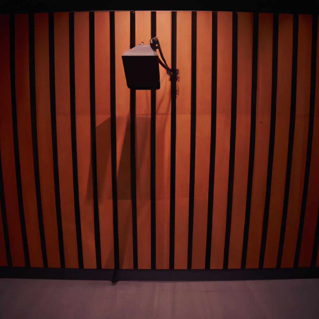 Cabina acústica minimalista con paneles absorbentes y luz cálida, vista frontal